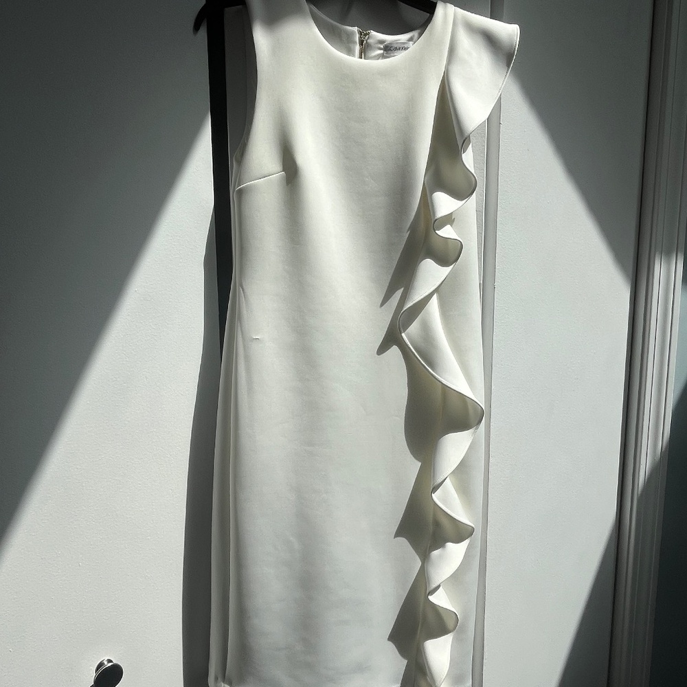 White Calvin Klein dress